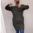 Šaty klasik teplé dlouhý rukáv dámské (2XL ONE SIZE) ITALSKÁ MÓDA IM321534/DR ČERVENÁ