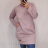 Šaty klasik teplé dlouhý rukáv dámské (2XL ONE SIZE) ITALSKÁ MÓDA IM321534/DR ČERVENÁ