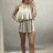 Overal elegantní krátký bez rukávů dámský (uni S/M) MODA ITALY IMM200493/DR S/M one size fialová