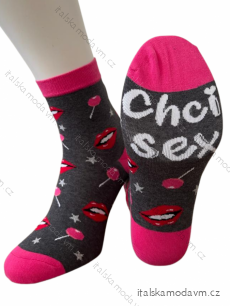 Ponožky slabé veselé chcem sex dámske (35-37,38-40) POLSKÁ MÓDA DPP22SB001433A