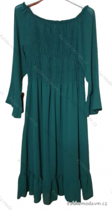 Šaty dlhý rukáv dámske nadrozmer (XL/2XL ONE SIZE) TALIANSKA MÓDA IMWQ21238