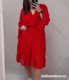 Šaty dlhý rukáv dámske nadrozmer (XL/2XL ONE SIZE) TALIANSKA MÓDA IMWQ21243