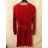 Šaty elegantný dlhý rukáv dámske (S/M ONE SIZE) TALIANSKA MÓDA IMWG21051/DR