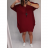 Šaty dlouhý rukáv s příveskem dámské nadrozměr (2XL/3XL ONE SIZE) ITALSKÁ MÓDA IMWQ2190862/DR zelená 2XL / 3XL ONE SIZE
