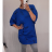 Šaty oversize krátky rukáv dámske (2XL / 3XL ONE SIZE) TALIANSKÁ MÓDA IM4211391/DR 2XL/3XL lososová