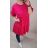 Šaty voľnočasové krátký rukáv dámske nadrozmer (2XL/3XL ONE SIZE) TALIANSKA MODA IMD22107