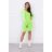Sukienka Ragged zielony neon