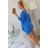 Bluzka oversize chabrowa