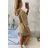Bluza sukienkowa z kapturem camelowa