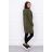 Bluza sukienkowa z kapturem khaki