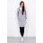 Bluza sukienkowa z kapturem szary
