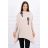 Bluza oversize z asymetrycznymi bokami beżowa