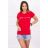 Bluzka Shopping is my cardio czerwona