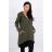 Bluza z suwakiem z tyłu khaki