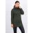 Sweter z golfem khaki