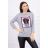 Blúzka American Girl s grafickou šedou S / M - L / XL