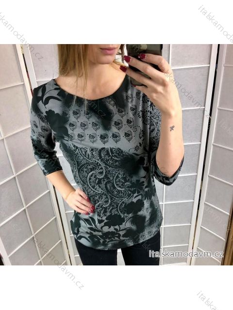 Tričko s 3/4 dlhý rukávom dámske (uni M-XL) Taliansko MÓDAIM522DANA