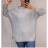 Šaty pletené svetrové dlouhý rukáv dámské oversize (L/XL) ITALSKÁ MÓDA IMC21662/DR L/XL blědě růžová