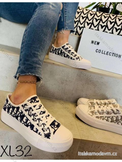 Boty tenisky dámské (36-41) WSHOES OBUV OBE21XL32B Černá 39