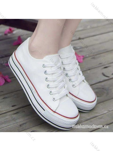 Tenisky na platforme dámske (36-41) WSHOES OBUV OB219245 biela 37
