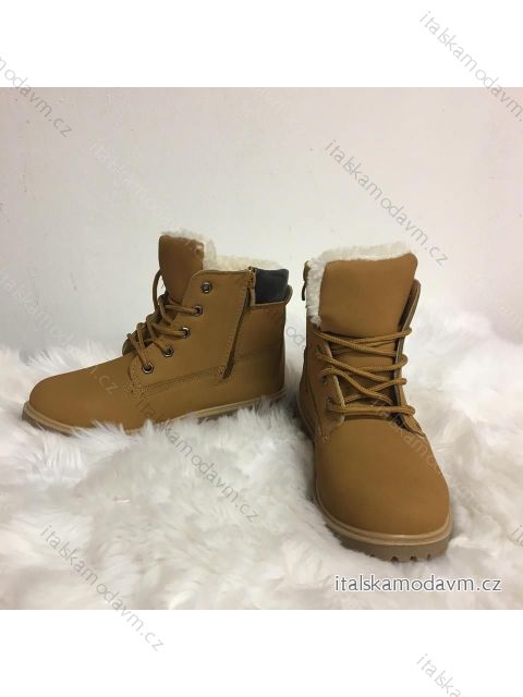 Topánky workery traperky zateplené dámske (37-40) GATHAY MODA OB1183033/DR 37 hnedá