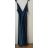Šaty dlouhé saténové na ramínka dámské (S/M ONE SIZE) ITALSKÁ MÓDA IMM22360