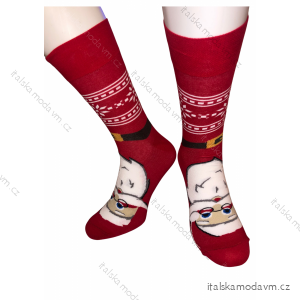 Ponožky vianočné veselé slabé dámske pánske chlapčenské (36-40, 41-43, 44-46) POLSKÁ MÓDA DPP21089