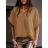Tunika oversize krátký rukáv dámská  (L/XL/2XL ONE SIZE) ITALSKÁ MÓDA IMD22346