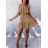 Šaty letné elegantný carmen na ramienka dámske (S/M ONE SIZE) TALIANSKA MÓDA IMD22353