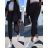 Souprava/komplet elegantní sako a kalhoty dámská (M/L ONE SIZE) ITALSKÁ MÓDA IMD22344 růžová S/M/L