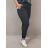 Nohavice strečové dámske nadrozmer (2XL/3XL/4XL ONE SIZE) TALIANSKA MODA IM422495LH/DR