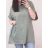 Tunika oversize predĺžená bavlnená krátky rukáv dámska (XL/2XL/3XL ONE SIZE) TALIANSKA MÓDA IM722056