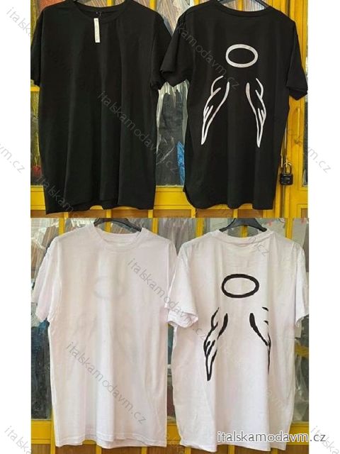 Tunika oversize krátky rukáv dámska (UNI S / M) TALIANSKÁ MÓDA IMD20434