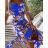 Šaty letné na ramienka satén kvetované dámske (S/M ONE SIZE) TALIANSKA MÓDA IMD22423