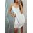 Šaty šifónové letné na ramienka dámske (S/M ONE SIZE) TALIANSKA MóDA IM322110/DR modrozelená