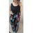 Šaty dlhé letné bez rukávu kvetované dámske nadrozmer (XL/2XL/3XL/4XL ONE SIZE) TALIANSKA MÓDA IMD22437