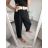 Kalhoty dlouhé letní dámské (S/M/L ONE SIZE) ITALSKÁ MÓDA IM322061/DR S/M Černá