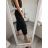 Kalhoty dlouhé letní dámské (S/M/L ONE SIZE) ITALSKÁ MÓDA IM322061/DR S/M Černá