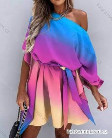 Šaty motýlikové oversize s opaskom dámske (S/M/L/XL/2XL ONE SIZE) TALIANSKA MÓDA IMD22493