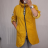 Kabát / Bunda predĺžená tenká jarná dámska (S/M/L  ONE SIZE) TALIANSKÁ MÓDA IM421975 / DR žlutá