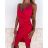 Šaty elegantné mini na ramienka dámske (S/M ONE SIZE) TALIANSKA MÓDA IM322105 korálová
