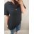 Tunika oversize zavazovací bavlněná krátký rukáv dámská nadrozměr (XL/2XL ONE SIZE) ITALSKá MóDA IM422536/DR XL/2XL béžová
