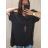Tunika oversize krátký rukáv s přívěskem dámská nadrozměr (3XL/4XL ONE SIZE) ITALSKá MóDA IM422524/DR 3XL/4XL zelená