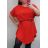 Šaty krátký rukáv oversize dámské nadrozměr s páskem (XL/2XL) ITALSKÁ MÓDA IM421443