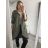 Bunda predĺžená vetrovka šusťáková s kapucňou dámska nadrozmer (XL/2XL ONE SIZE) TALIANSKA MóDA IMC22169 <p>khaki</p> XL/2XL