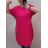 Šaty oversize krátky rukáv dámske nadrozmer (2XL/3XL ONE SIZE) TALIANSKA MÓDA IM42222/DR 2XL/3XL čierna