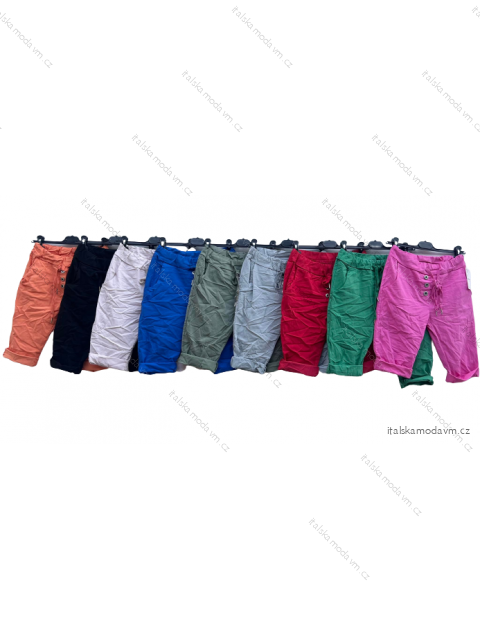 Kraťasy šortky strečové dámske (S/M/L ONE SIZE) TALIANSKA MÓDA IMD22543