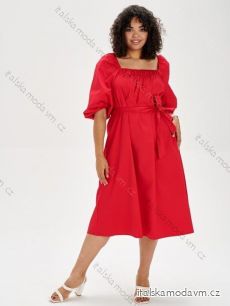 Šaty 3/4 krátký rukáv dámské nadrozměr (XL-4XL ONE SIZE) POSLKÁ MÓDA PMLE22023