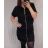 Šaty riflové krátky rukáv dámske nadrozmer (2XL-6XL) GOURD GD22GD8617-LJ/DR 4XL čierna