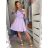 Šaty košeľové krátky rukáv dámske (S / M ONE SIZE) TALIANSKÁ MÓDA IM921246/DR S / M one size biela